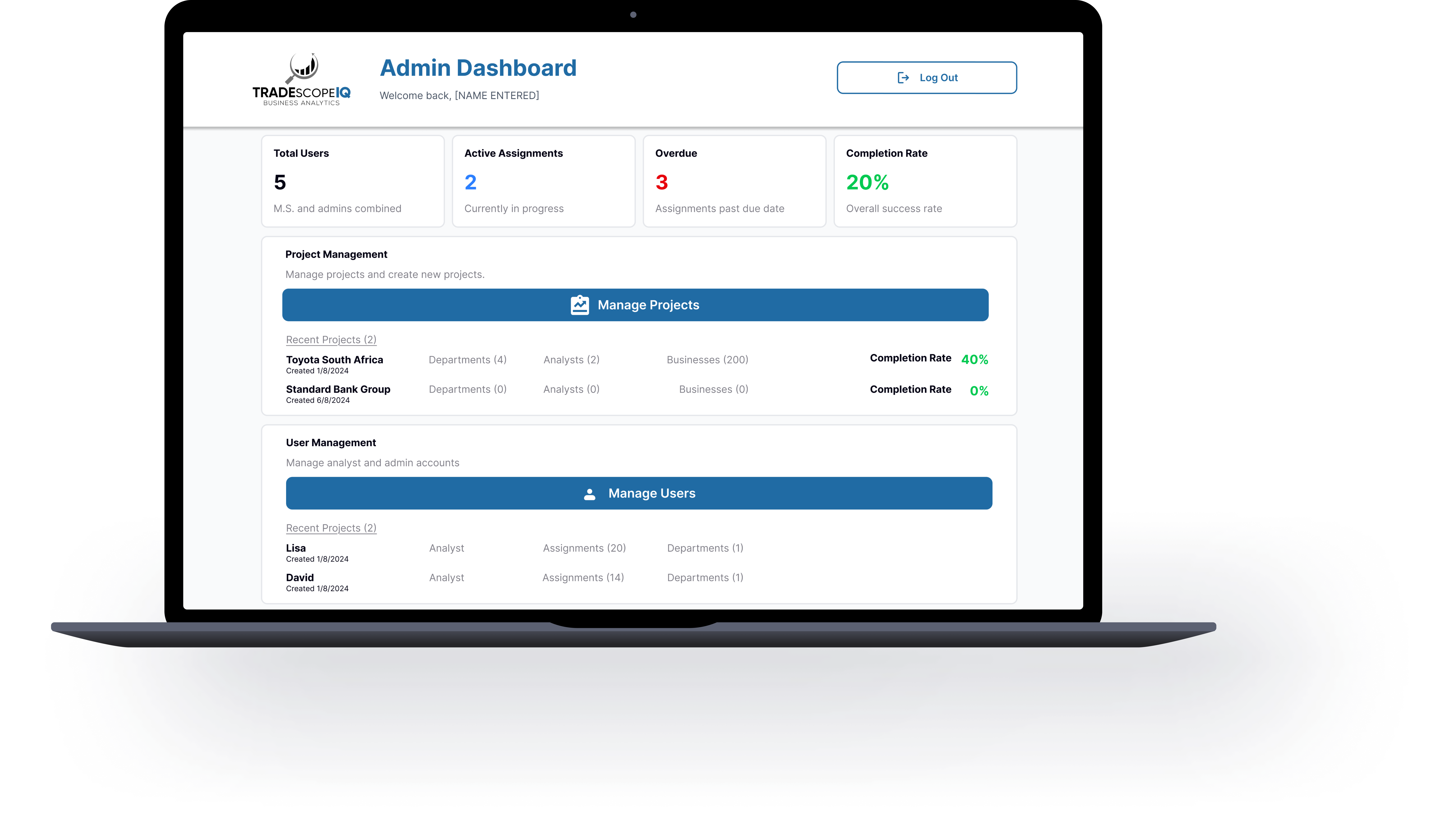 Desktop Trading Platform Mockup